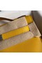 Hermes Original swift Leather KEL2278 yellow&Silver-Tone Metal Replica