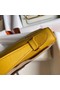 Hermes Original swift Leather KEL2278 yellow&Silver-Tone Metal Replica