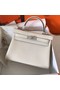 Hermes original Togo leather kelly bag KL320 cream Replica