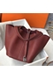 Hermes Picotin Lock 18 Bag In Bordeaux Clemence Leather Replica