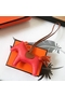 Hermes Rodeo Horse Bag Charm In Piment/Camarel/Orange Leather Replica