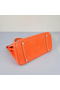 Quality Hermes Birkin 35CM Orange Croco Leather Tote Bag Silver Replica