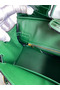 Hermes Birkin 25 Handmade Bag In Malachite Crocodile Niloticus Shiny Skin Replica