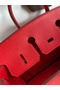 Hermes Birkin 25 Handmade Bag In Red Clemence Leather Replica