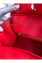Hermes Birkin 25 Handmade Bag In Red Clemence Leather Replica