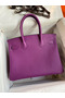 Hermes Birkin 30 Retourne Handmade Bag In Anemone Epsom Calfskin Replica