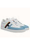 Hermes Boomerang Sneakers In Multicolore Blue Leather Replica