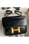 Hermes Constance 24 Handmade Bag In Black Box Calfskin Replica