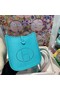 Hermes Evelyne original togo leather mini Shoulder Bag H15698 Lake green Replica