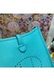 Hermes Evelyne original togo leather mini Shoulder Bag H15698 Lake green Replica