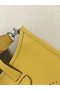 Hermes Evelyne original togo leather mini Shoulder Bag H15698 yellow Replica