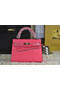 Hermes Kelly 22cm Tote Bag Calfskin Leather Rosy Replica