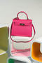 Hermes Kelly 25cm Tote Bag Togo Leather K2138 Rose Replica