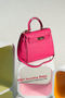 Hermes Kelly 25cm Tote Bag Togo Leather K2138 Rose Replica