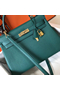 Hermes Kelly 32cm Bag In Malachite Clemence Leather GHW Replica