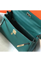 Hermes Kelly 32cm Bag In Malachite Clemence Leather GHW Replica