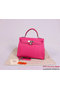 Hermes Kelly 32cm Handle Bag Rosy Woven Leather Silver Replica