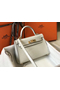 Hermes Kelly Mini II Handmade Bag In Beton Crocodile Embossed Leather Replica