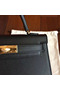 Hermes Kelly Mini II Handmade Bag In Black Epsom Leather Replica