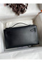 Hermes Kelly Pochette Handmade Bag In Black Swift Calfskin Replica