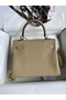Hermes Kelly Retourne 25 Handmade Bag In Trench Clemence Leather Replica