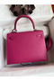 Hermes Kelly Sellier 25 Handmade Bag In Rose Purple Epsom Calfskin Replica