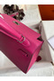 Hermes Kelly Sellier 25 Handmade Bag In Rose Purple Epsom Calfskin Replica