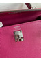 Hermes Kelly Sellier 25 Handmade Bag In Rose Purple Epsom Calfskin Replica