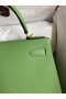 Hermes Kelly Sellier 28 Handmade Bag In Vert Criquet Epsom Calfskin Replica