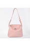 Hermes Lindy 30CM Havanne Handbags 1057 Pink Leather Silver Hardware Handbags Replica