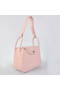 Hermes Lindy 30CM Havanne Handbags 1057 Pink Leather Silver Hardware Handbags Replica