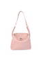 Hermes Lindy 30CM Havanne Handbags 1057 Pink Leather Silver Hardware Handbags Replica