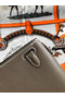 Hermes original mini Kelly chevre mysore K19CM grey&silver Metal Replica