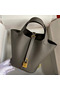 Hermes Picotin Lock 18 Handmade Bag in Etain Clemence Leather Replica
