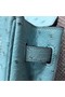 Hermes Real ostrich leather birkin bag BK35 sky blue Replica