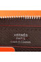 Hermes Zipper Wallet Original Saffiano Leather A309 Brown Replica