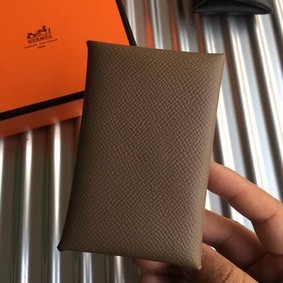 Hermes Bastia Epsom card case H0369 Khaki 1:1 Replica HMS5Z0G12ER