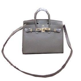 Best Quality Hermes Birkin 25CM Tote Bag Original Leather H25 Dark Grey HMS857MG71C