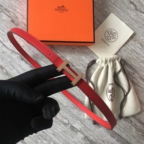 Fake Hermes Focus belt buckle & Reversible leather strap 13 mm H20815 red HMSPC1AKJM9