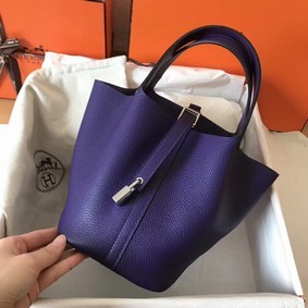 Hermes Picotin Lock PM Bags Original Leather H8688 violet HMSN2NAO38N
