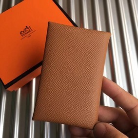 1:1 Replica Hermes Bastia Epsom card case H0369 Camel HMS4G2ZVZI0