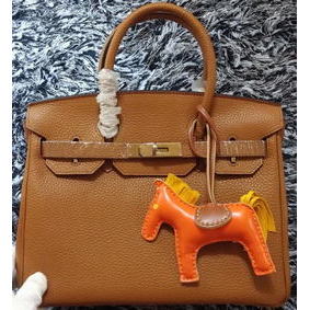 Copy Hermes Birkin 30CM Tote Bags Litchi Leather H30LI Wheat HMSTR3300HA