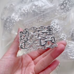 Hermes Bracelet HB5570 Silver Top Replica HMS26B66V7D