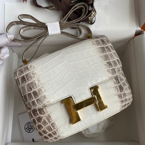 Hermes Constance 18 Handmade Bag In Himalaya Crocodile Niloticus Skin HMS4T34K7Q1