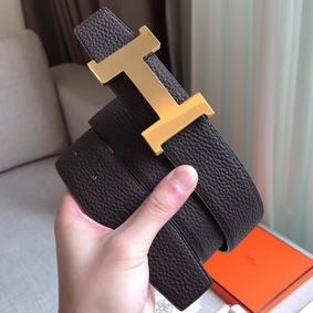 Copy Hermes Constance Belt Buckle & Cafe Clemence 38 MM Strap HMS88Z946GQ