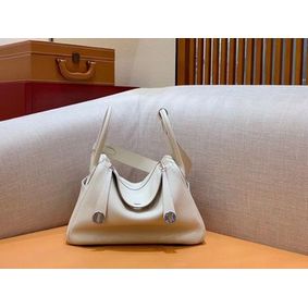 Hermes Lindy Original Togo Leather Bag OLD30 light grey Top Replica HMS283TODB5