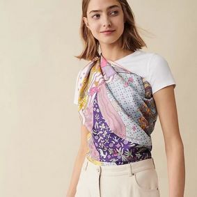 AAA Hermes Scarf HEC00240 HMSFTRWH3MM