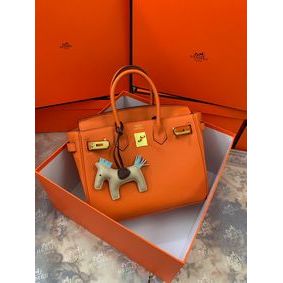 Fake Hermes original Togo Leather HB35O Orange HMSGOC6ZU3I
