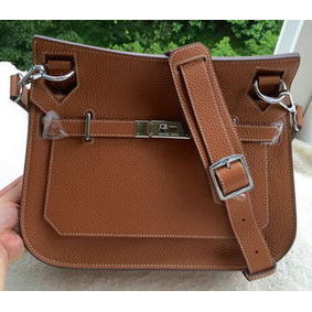Imitation Hermes Jypsiere 31CM Shoulder Bag Calfskin Leather H0880 Wheat HMS3X686DP5