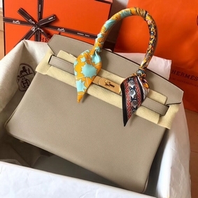 Hermes Birkin 30 Handmade Bag In Tourterelle Epsom Leather 1:1 Replica HMSR24OFZ0G